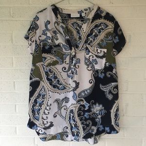 New York & Company Paisley Blouse